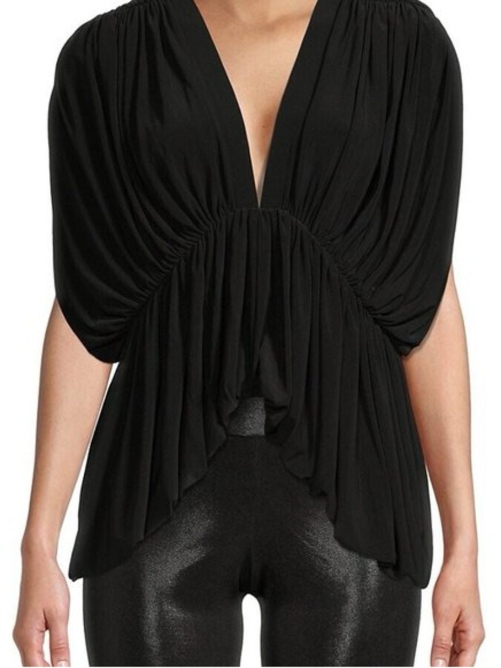 NWT Norma Kamali Women’s 2-Tiered Butterfly Top SMALL